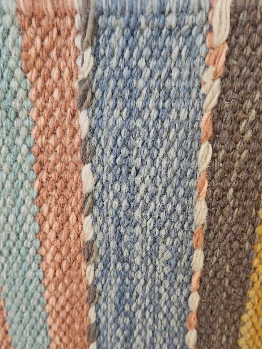 Pottery Barn NWT Kase Striped Indoor Outdoor  Fringe Accent Rug Pair